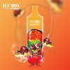 ELF BOX 14000 Pro Puffs Disposable E Cigarettes Vapers Puff 14k 0% 2% 3% 5% LED Display 1.0ohm Mesh Coil 25ml Prefilled Pod 600mah Rechargeable RGB Light Lanyard Pen
