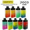 2024 Warehouse Poco BL10000 Puffs Electronic Cigarette Wholesale Disposable Vape Airflow Adjustable 20ML Mesh Coil Pod 650mah Rechargeable Vaper Pen