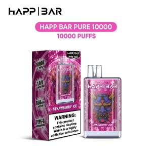 HAPP BAR PURE 10000 ,Happ Bar Crystal 10000 Puff, Disposable Electronic Cigarette, Vape