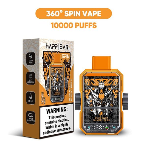 Happ Bar Spin 10000 Disposable Vape 10000 Puff Bar