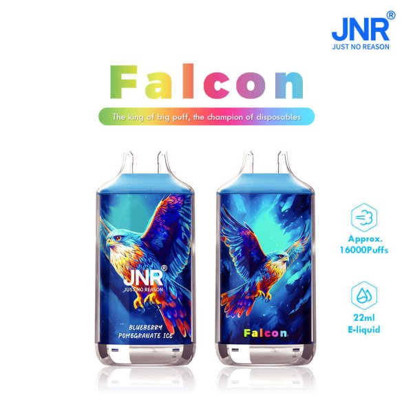 JNR FALCON 16k puffs vape blueberry pomegranate ice