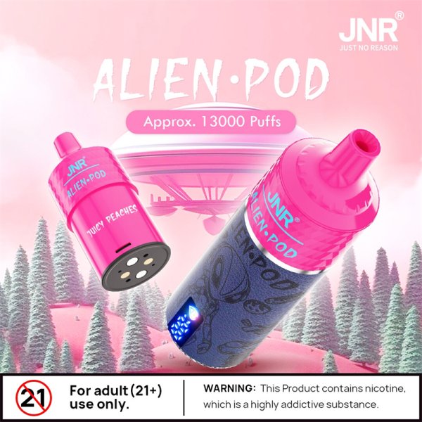 Jnr Alien Pod 13000 Puff Replaceable Pod Dtl Wholesale Disposable E-Cigarette E Vape