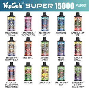 Original Vapsolo Super 15k Puff Tornado Disposable Vape Pod 15000 Puff Vaper