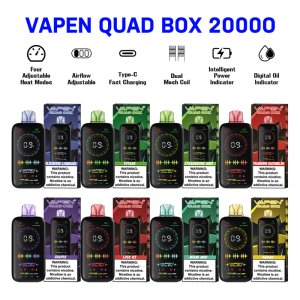 VAPEN QUAD BOX 20000 Puffs Full Screen Disposable Vape