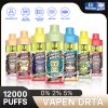 Disposable Vape Wholesale Vapen Drta 12000 Puffs 24ml Refilling Clear 6 Colors LED Hot Sale Open System Vape