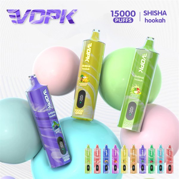 DISPOSABLE VAPE,PUFF,shisha 15000 puff,vaper,Vopk Shisha 15000 puff,Vopk vapes