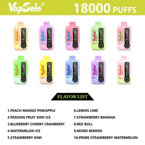 Vapsolo 18000 puff,vapsolo Dg 18K puff, Rechargeable vapes, Disposable Vape ,Vaper, Wholesale E Cigarette,vapsolo vapes