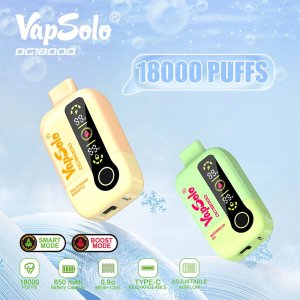 Vapsolo 18k Puffs Dg 18000 Airflow Adjust Great Flavors Digital Indicator Disposable Vapes 18000 Puff