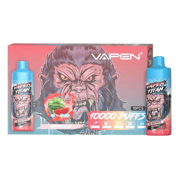 EU LOCAL Warehouse Vapen Titan 10000 Puff 10k Puffs Refillable Disposable Electronic Cigarette Vapes