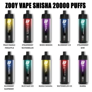 2024 New Arrive Zooy Shisha 20k Puffs Dtl Disposable Electronic Cigarette 20000 Puffs