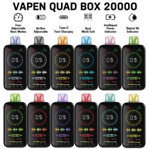 Vapen Quad Box 20000 Puff,puff,disposable vape ,puff 20k ,disposable electronic cigarette,vaper,local warehouse