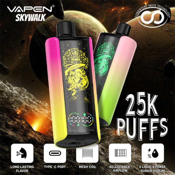 VAPEN-Skywalk-25000-25K-Puffs-Disposable-Vape-Consistent-Taste-Oil-and-Electricity-Display-Vapsolo-Super-RazzBar-Razz-Bar-ELF-BAR-GEEK-BAR-15000-15K-Pufff