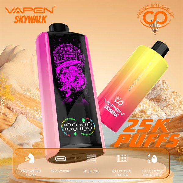 VAPEN-Skywalk-25000-25K-Puffs-Disposable-Vape-Consistent-Taste-Oil-and-Electricity-Display-Vapsolo-Super-RazzBar-Razz-Bar-ELF-BAR-GEEK-BAR-15000-15K-Pufff