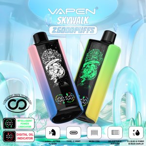 VAPEN Skywalk 25000 25K Puffs Disposable Vape Consistent Taste Oil and Electricity Display Vapsolo Super RazzBar Razz Bar 15000 15K Puff Updated