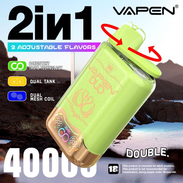vapen duo twins 40k puffs vape