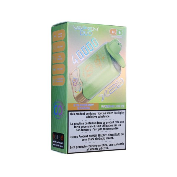 VAPEN Duo Twins 40k Puffs Vape STRAWBERRY BANANA&WATERMELON ICE1