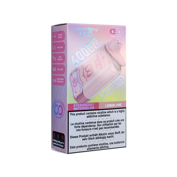 VAPEN Duo Twins 40k Puffs Vape STRAWBERRY WATERMELON&LEMON LIME1