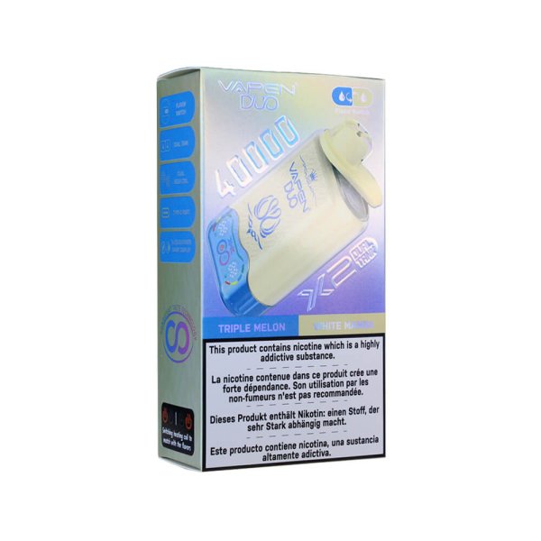 VAPEN Duo Twins 40k Puffs Vape TRIPLE MELON&WHITE MAMBA1