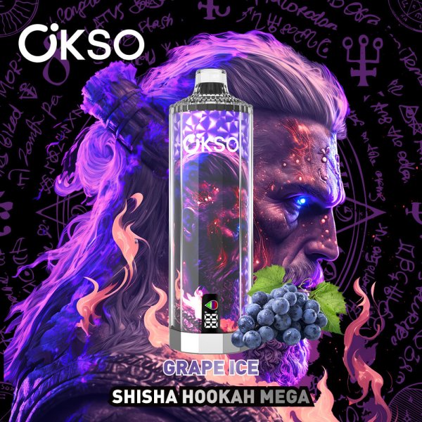 OKSO shisha hookah mega 50k dtl shisha disposable vape BLUEBERRY RASPBERRY CHERRY grape ice