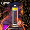 OKSO shisha hookah mega 50k dtl shisha disposable vape BLUEBERRY RASPBERRY CHERRY peach ice
