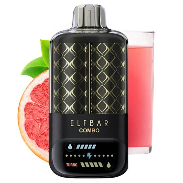 elfbar combo 25k puff disposable vape pink lemonade & grapefruit