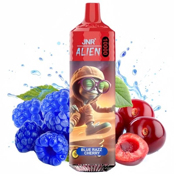 JNR ALIEN 10000 puffs vape blue razz cherry