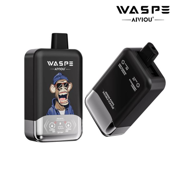 VASPE 40K puff dual flavors disposable vape kiwi passion fruit guava & strawberrry cherry