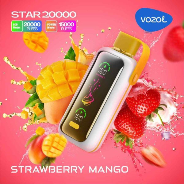 VOZOL STAR 20K Puff disposable vape strawberry mango