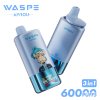 WASPE 60k puff 3 in 1 Triple flavors disposable vape blueberry ice & fizzy cherry ice & black dragon ice