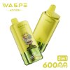 WASPE 60k puff 3 in 1 Triple flavors disposable vape strawberry banana & pineapple coconut ice & mango ice