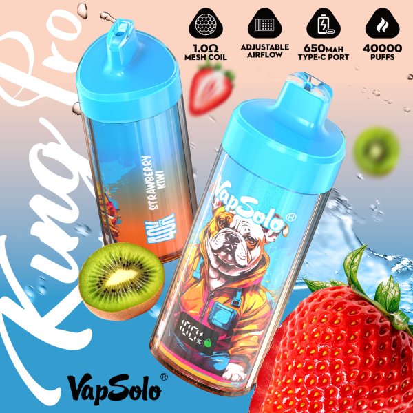 VAPSOLO SUPER PRO 40K puffs vape strawberry kiwi