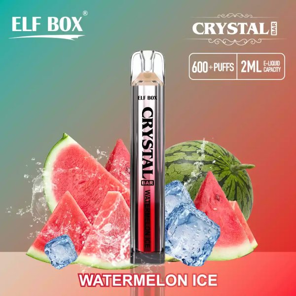 Elf Box Crystal Bar 600 Puffs disposable vape Watermelon Ice